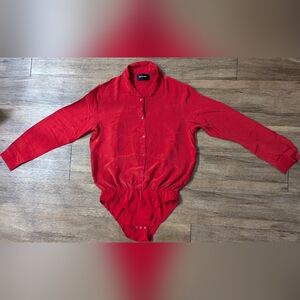 The Kooples silk wrap over bodysuit